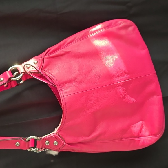 Coach Ashley Hot Pink Barbie Leather Shoulder Bag and Wristlet Set - Picture 2 of 15